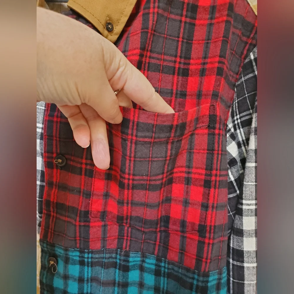 Rocawear Multicolor Plaid Button Down Shirt 2XL XXL - Picture 5 of 12